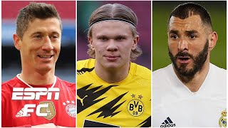 Top 5 strikers: Robert Lewandowski, Erling Haaland & Karim Benzema headline | ESPN FC