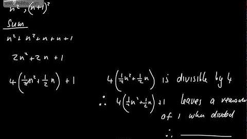 GCSE Maths - Algebraic Proof Basics (Not Induction) Algebra Higher A star Edexcel