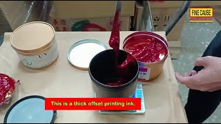 Mixing of offset printing ink.-【FineCause】