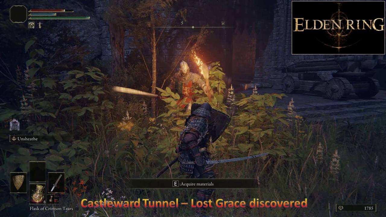 Elden Ring Castleward Tunnel Lost Grace Discovered (Samurai) YouTube