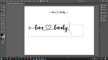 how to access features (alternate, swash, titling)Love Lovely font in adobe illustrator