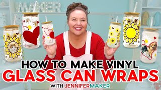 Vinyl Glass Can Wrap Tutorial - Get Creative With Your Drinkware!