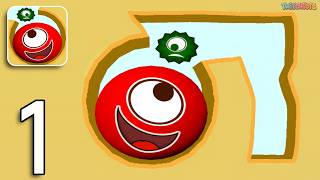 Hungry Balls - Gameplay Walkthrough Part 1 : Feed the Ball and Clear the Level! (Android, iOS) screenshot 2