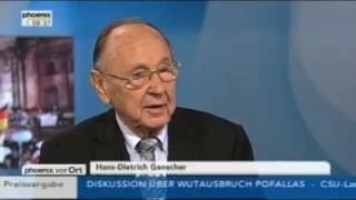 Tagesgespräch mit Hans-Dietrich Genscher - 04.10.2011