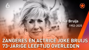 💫 Emotionele reacties op overlijden zangeres en actrice Joke Bruijs  💫 | SHOWNIEUWS