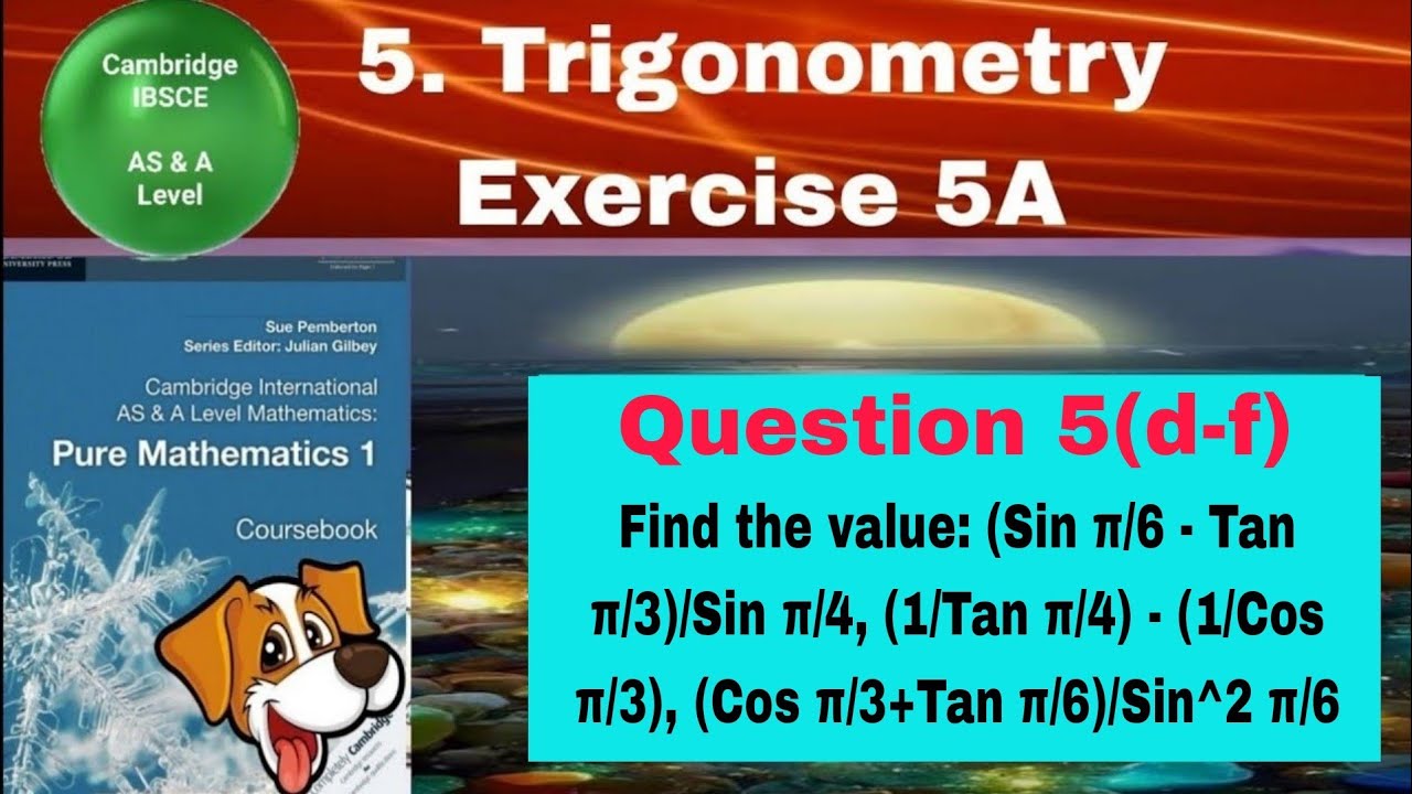 Find the value: (Sin π/6 - Tan π/3)/Sin π/4, (1/Tan π/4) - (1/Cos π/3 ...