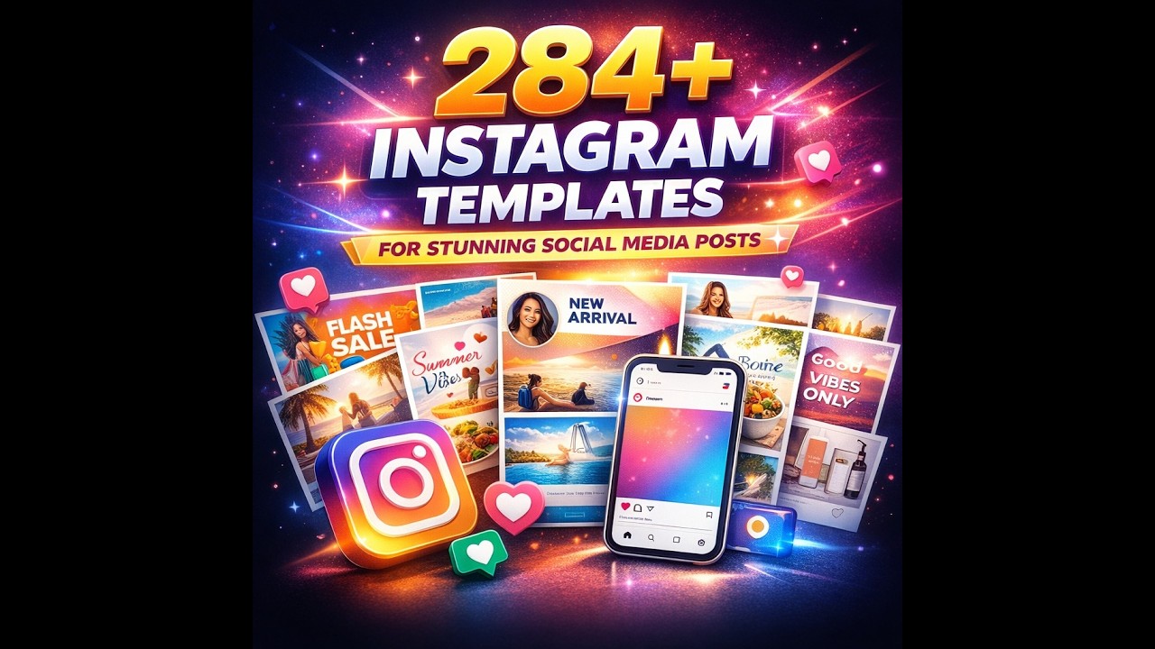 284+ Instagram Templates to Make Your Posts Go Viral - YouTube