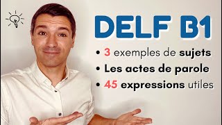 🇫🇷 DELF B1 | 45 expressions utiles | PRODUCTION ORALE |  ✅👍