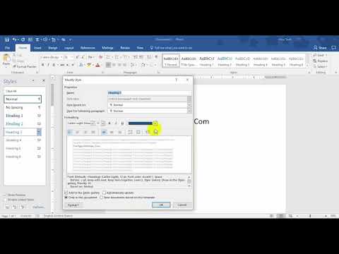 Video Cài đặt heading và tạo mục lục cho Word hiệu quả - youtube