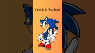 Sonic The Hedgehog Characters Written In Ipa Letters