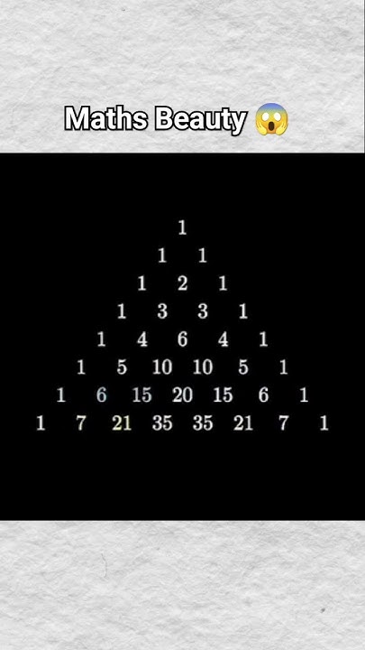 Pascal's Triangle 😱||#trending#youtubeshorts#viral#mathstrick# ... image.