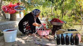 How to prepare pomegranate paste: Cooking the most delicious homemade pomegranate paste by khorasan village life 330 views 6 months ago 19 minutes