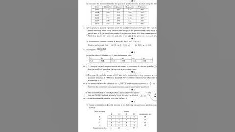 12th|✓ second Revision Exam business maths and statistics