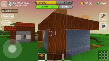build a stone hut - Block Craft 3D