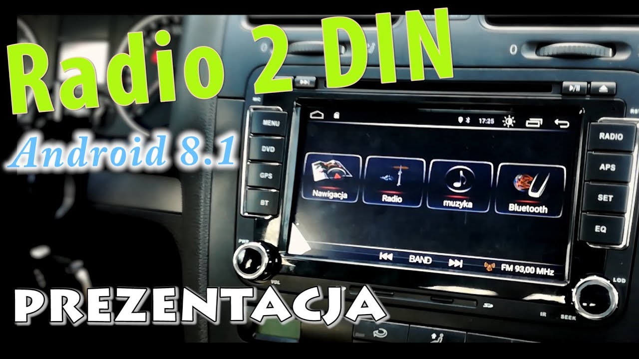 Radio samochodowe Android 2 DIN (VW RNS510) PREZENTACJA 