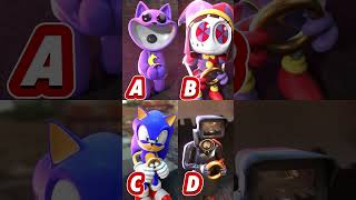 Which one you like? A/B/C/D?  #12  #funnyshorts #sonic #pomni #amazingcircus