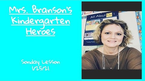 Sonday Lesson 1-25-21