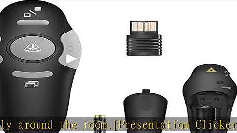 SSPONT Presentation Clicker for Powerpoint, Wireless Presentation Remote, Laser Pointer for Present
