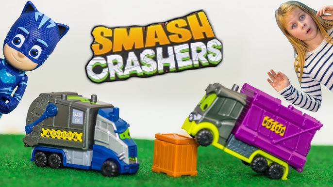 NEW Smash Crashers Series 1 Crashing Trucks & Collectibles Review 