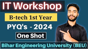 PYQ - 2024 (One Shot) | IT Workshop PYQ