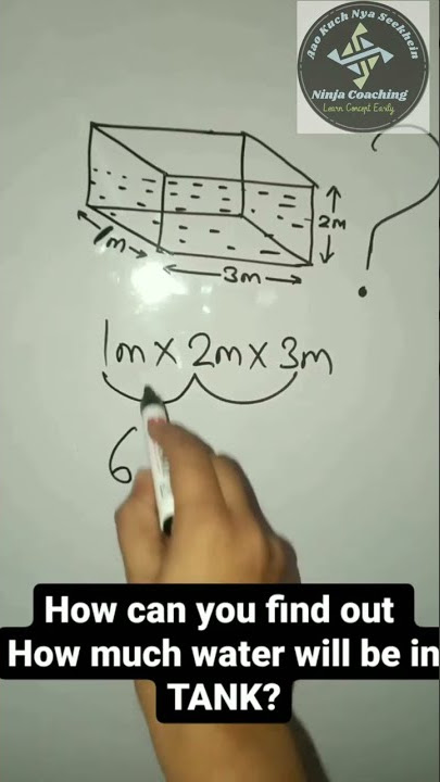 How can you find out, How much water fill in tank || volume of tank in litres || capacity of tank 🧐🧐