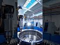 Industrial Gear Spins Beneath a CNC Spindle as Metal Shavings Fly in a Sunlit Machining Bay ⚙️✨