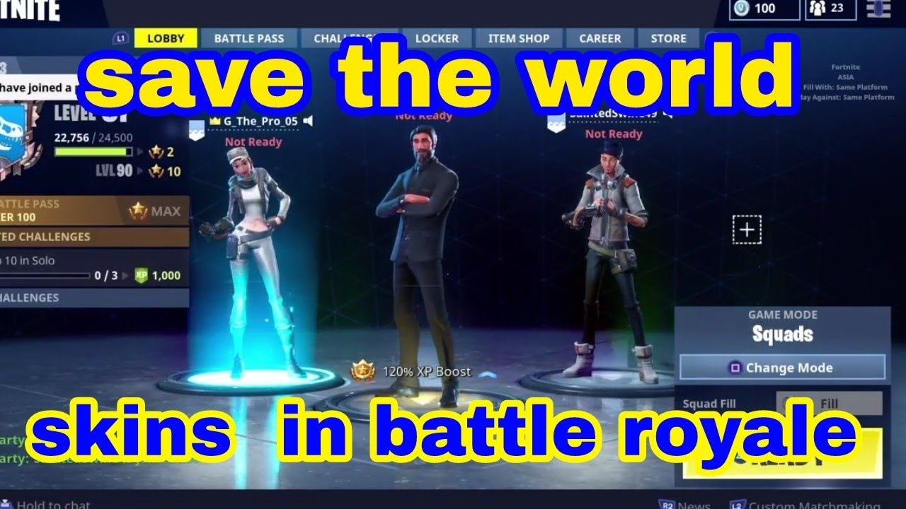 Save The World Skins In Fortnite Battle Royale Glitch Youtube Save The World Skins In Fortnite Battle Royale Glitch Youtube