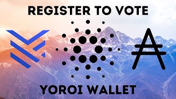 Cardano Fund3 Registration - Step by Step Guide For Yoroi, Project Catalyst