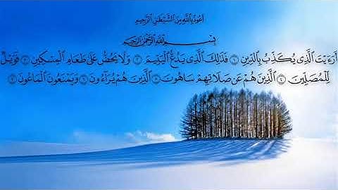 سورة الماعون بصوت ادريس ابكر