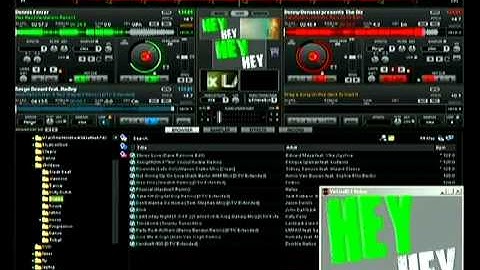Virtual Dj 7.05 + Numark N4 + 4 Decks Video Test using 720x480/576 inputs videos mp4