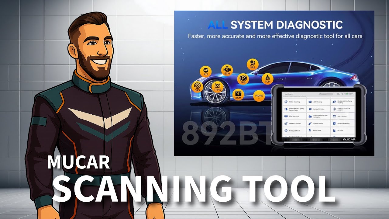 MUCAR 892BT AI Assisted Bidirectional Scan Tool - Full System OBD2 ...