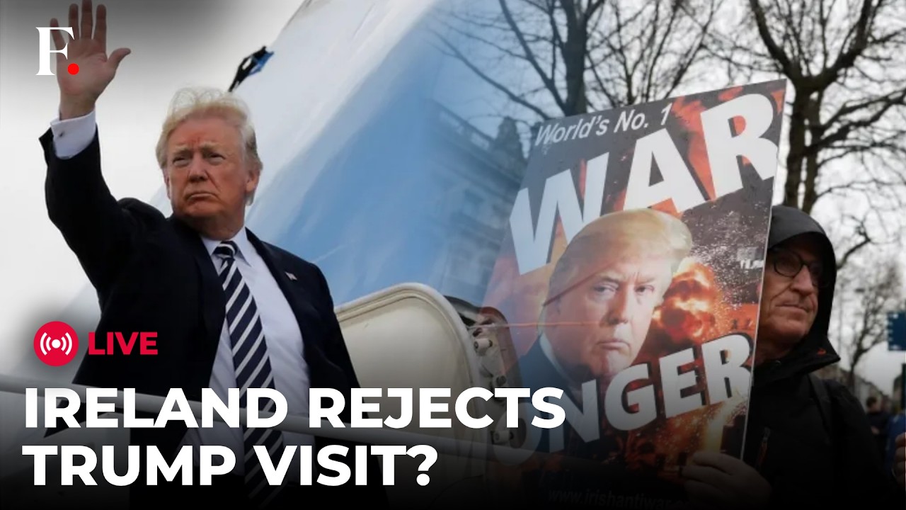 TRUMP LIVE: US President Trump Set to Meet Ireland's President Connolly | Citizens Ready to Protest thumbnail