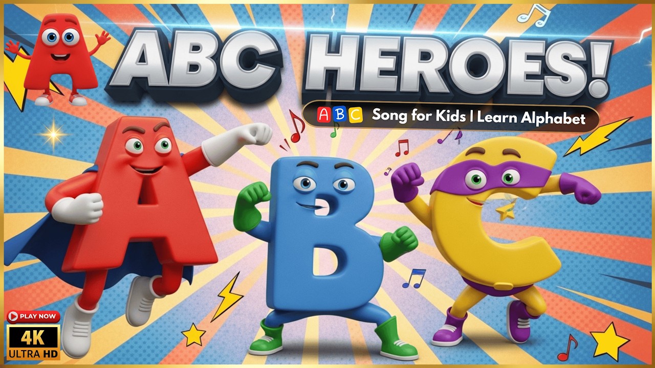 ABC Song with Dancing Letters 🎵 | Learn Alphabet A-Z | Fun Classroom Learning for Kids