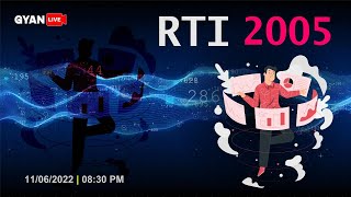 RTI - 2005 | Right To Information | TET / TAT | LIVE @08:30pm #gyanlive #tat #tet