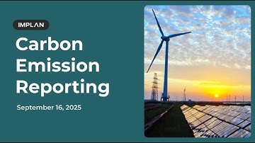 Introducing IMPLANs Scope 1, 2, and 3 Data: Measuring Emissions Across the Economy - IMPLAN Webinars