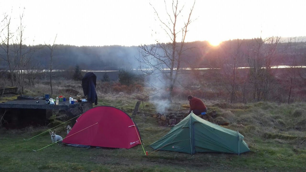 Wild Camp At Loch Skerrow Galloway Forest Park Berghaus 3 1 10 04 2019 Youtube