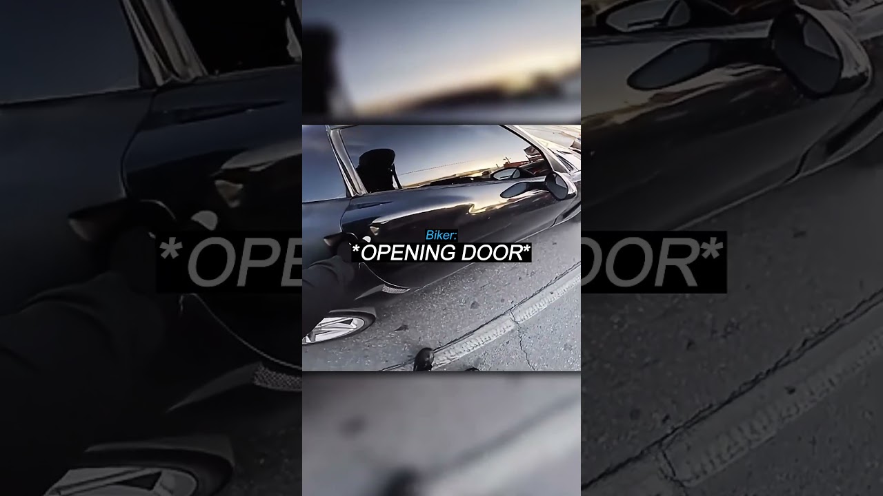 Biker gets to drive Corvette!🏍️😎