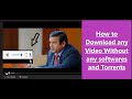How to download any video at any website in pc ... - YouTube