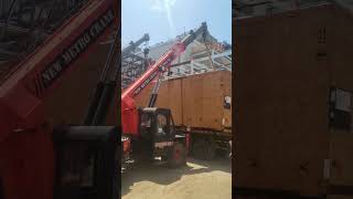 today KRONES material unloading work
