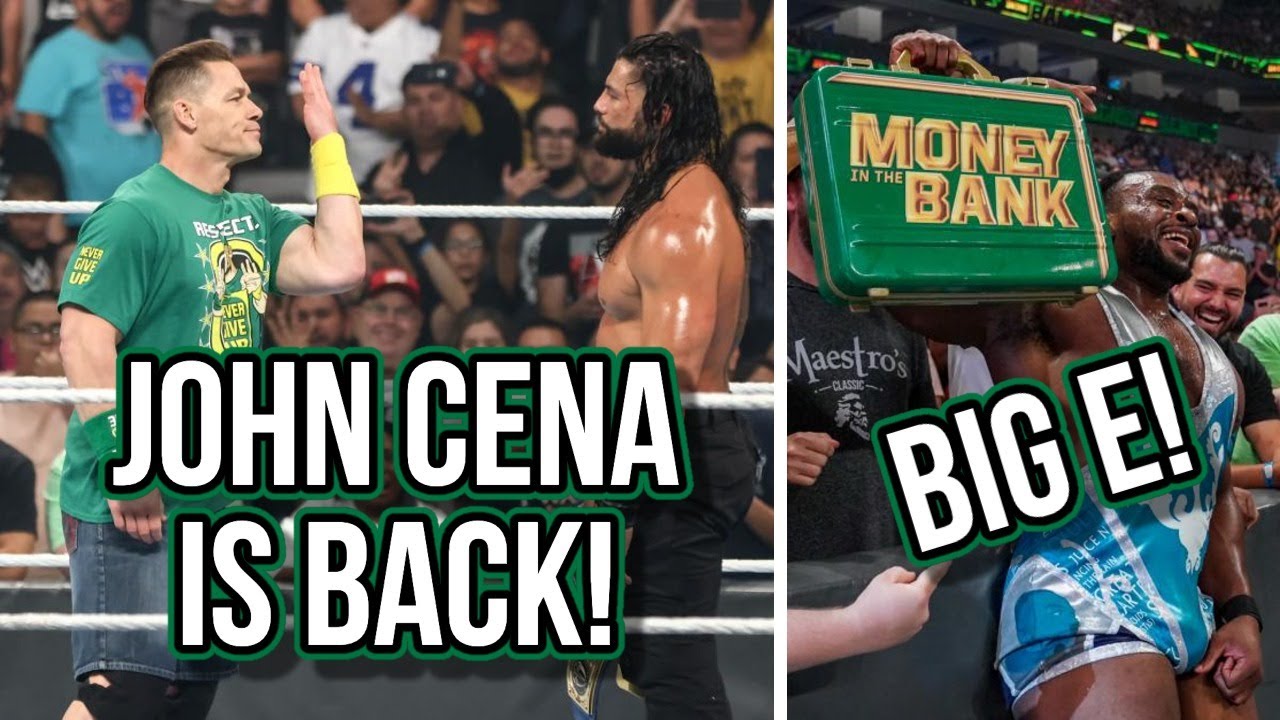 John Cena Returns! WWE Money In The Bank 2021 Review YouTube