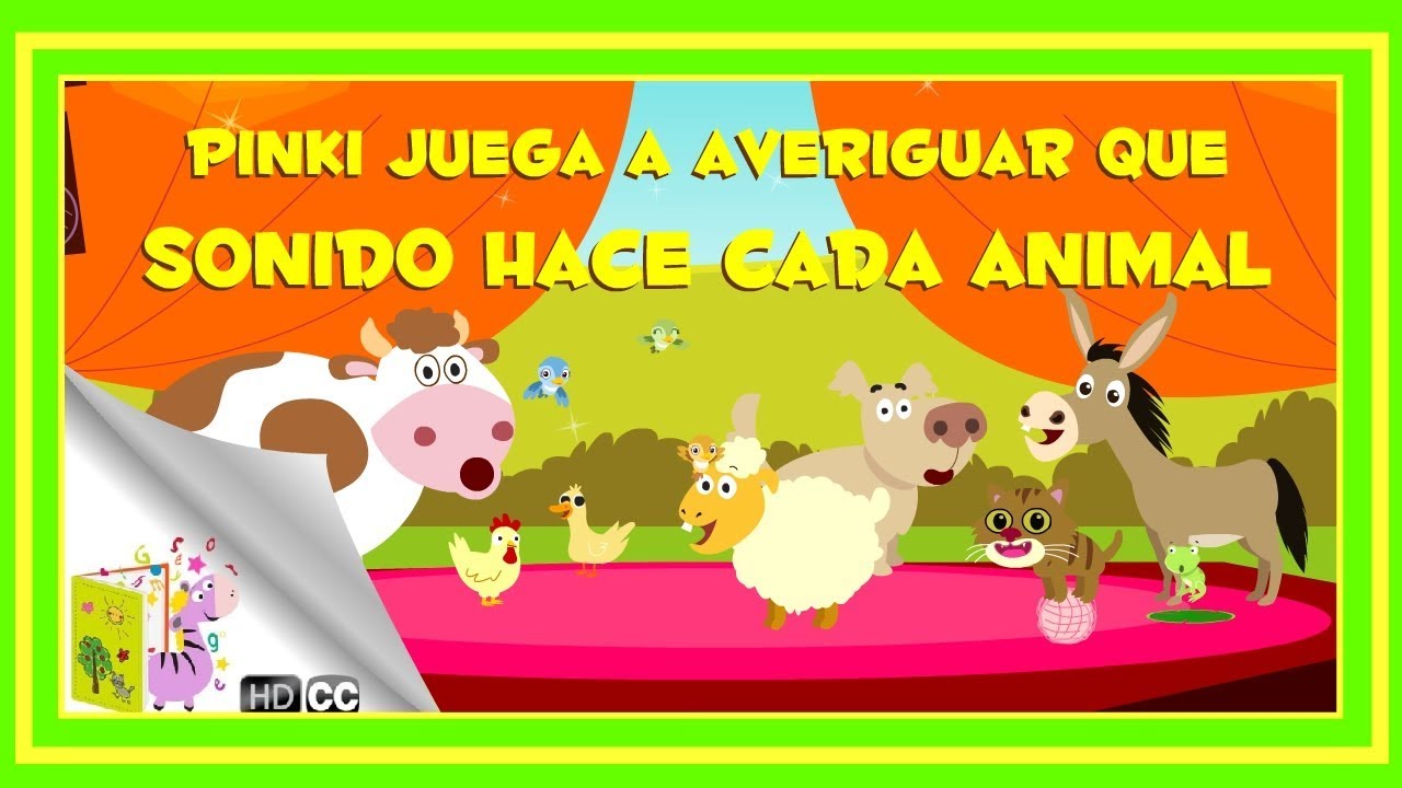 Cuentos Infantiles: Pinki juega a averiguar qué sonido hace cada animal [En  Español] - YouTube