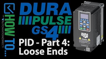 DURApulse GS4 VFD PID Controller Tutorial: Part 4 of 4 from AutomationDirect