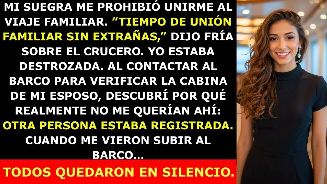 Mi Suegra No Me Dejó Ir al Crucero Familiar por Su Plan Secreto — Lo Que Hice Sorprendió a