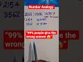 number Analogy  ssc pyq #shorts #ytshorts #trending #trendingshorts #viral #motivation #maths
