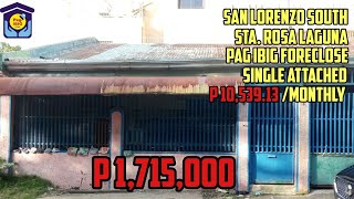 Mura na kaya sa P1.7M?? Pag-Ibig Foreclose sa San Lorenzo South Sta. Rosa Laguna. #pagibig