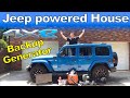 Jeep Wrangler 4xe powered house.