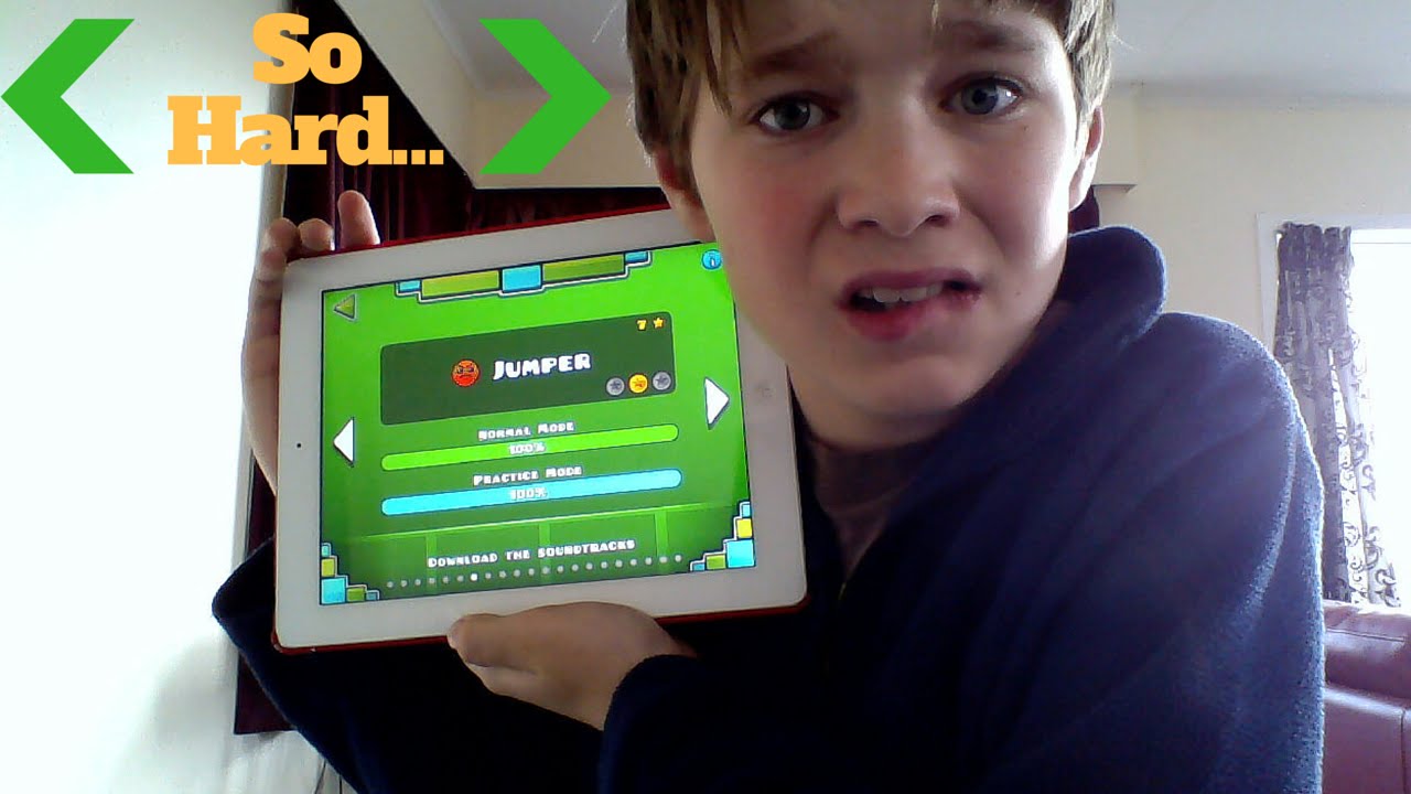 Backwards Geometry Dash Challenge! - YouTube