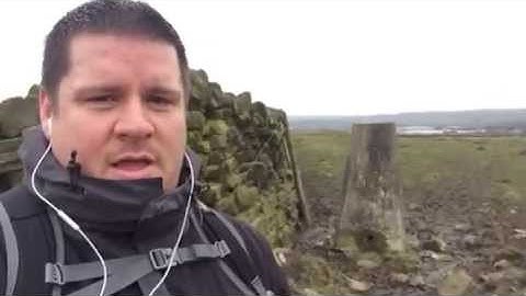 Extwistle Hill 05.03.15, Burnley, Lancashire, Trig Point.