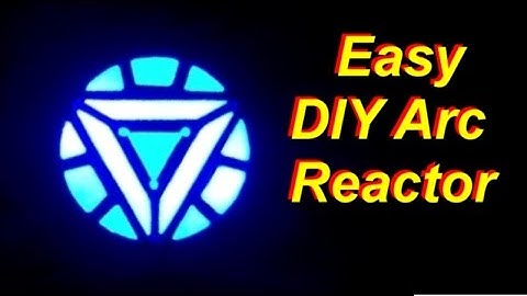 DIY Cheap and Easy Iron Man Arc Reactor that Really Glows - Cardboard