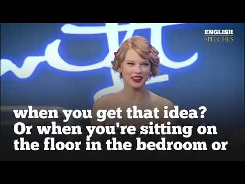 ENGLISH SPEECH   TAYLOR SWIFT  YouTube Presents Interview English Subtitles360P
